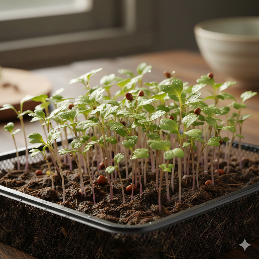 Mustard microgreens