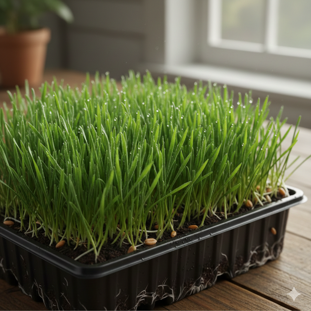 Wheatgrass microgreens